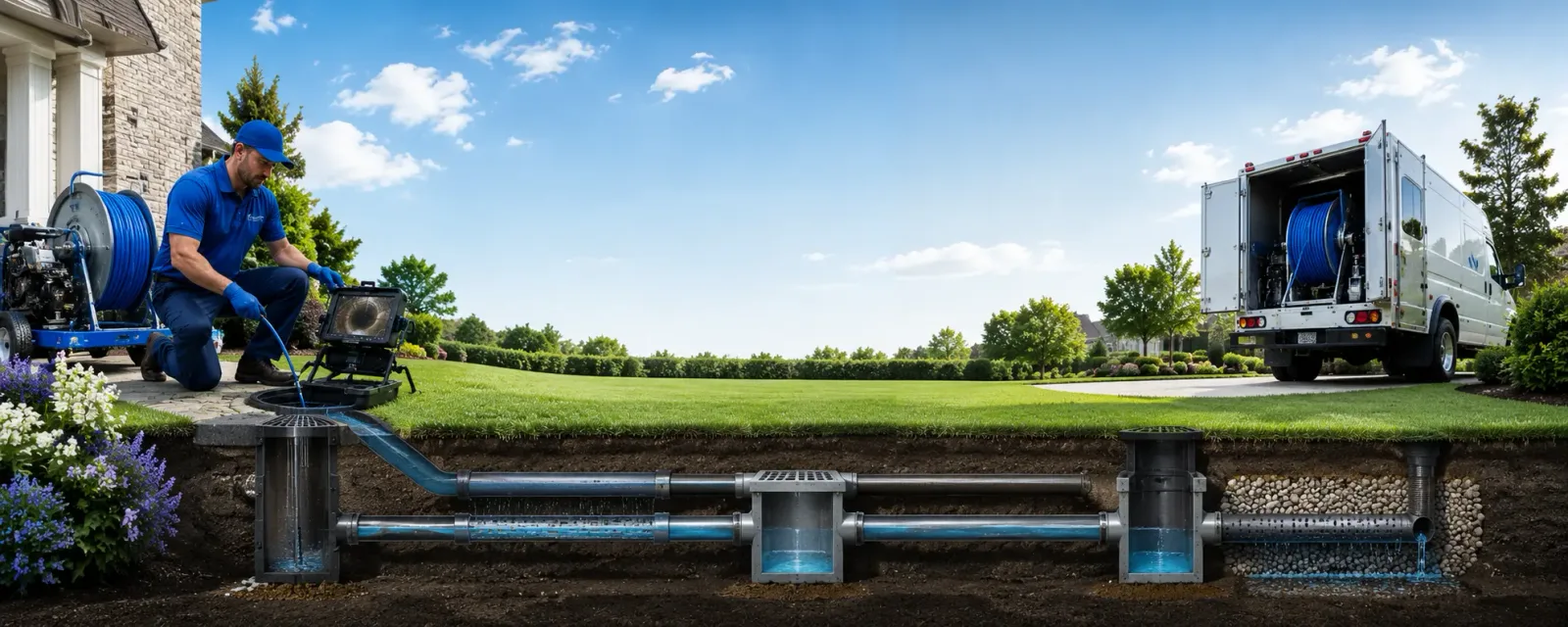 Outdoor drain cleaning information for Brady, MT